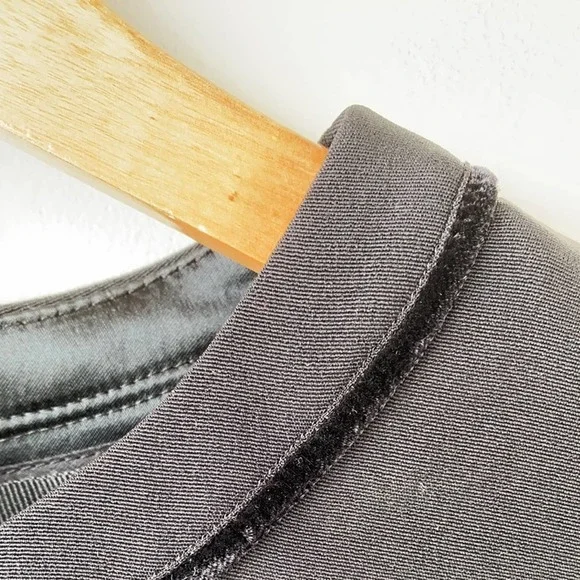 New D&G Dolce & Gabbana Black Sleeveless Velvet Trim Sheath Dress IT44/US8 - Picture 14 of 16